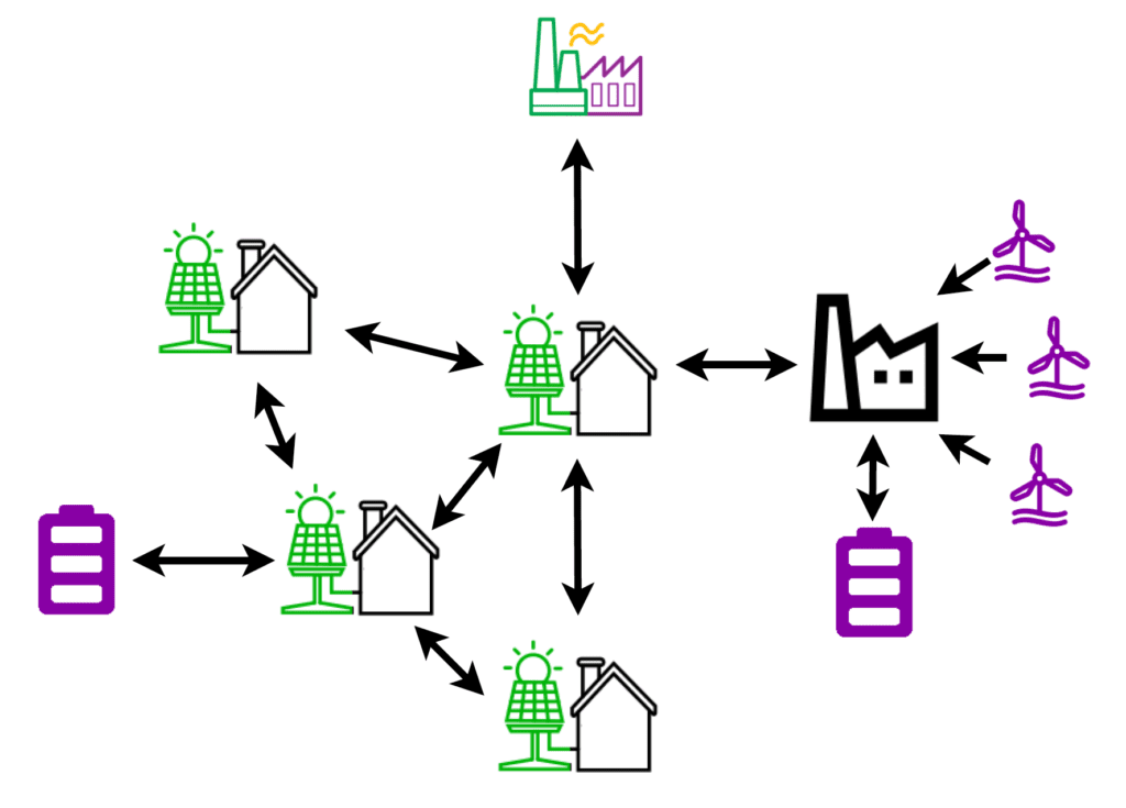 Distributed distribution power grid