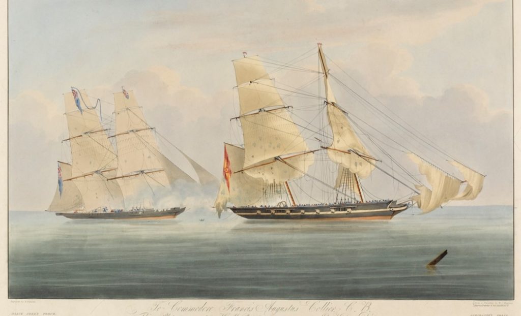 slave ship being captured